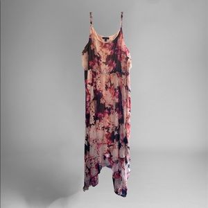 Hi-low Hem Floral Dress